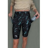 ULTRA PRO Kolarki z kieszeniami i odblaskami,  Spodenki typu Biker shorts, Green Storm