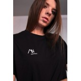 Koszulka unisex T-shirt z nadrukiem DON'T PANIC, Czarny
