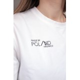 Koszulka z certyfikowanej bawełny T-shirt Made in Poland, Biały