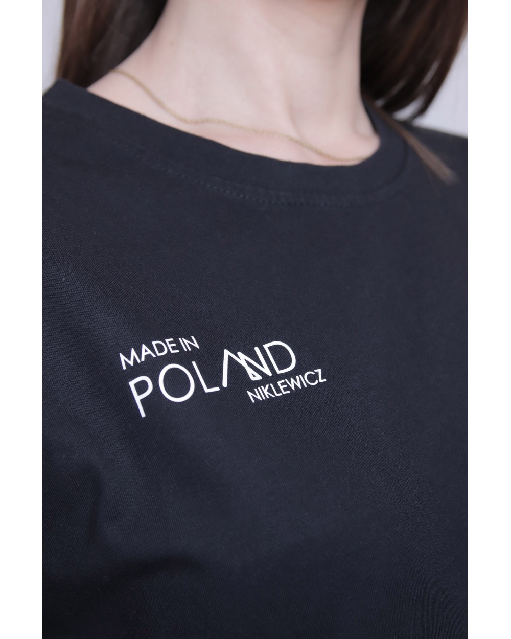 Koszulka bawełniana T-shirt "Made in Poland",  Czarny